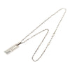 Gucci Sterling Silver G Plate Pendant Necklace Secondhand