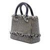 Dior Medium Tweed Fringe Houndstooth Lady Dior Secondhand