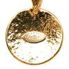Chanel CC Gold Plated Round Pendant Necklace Secondhand