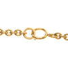 Chanel CC Gold Plated Round Pendant Necklace Secondhand