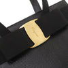 Ferragamo Lizard Embossed Leather Vara Bow Satchel Secondhand