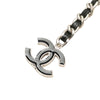 Chanel Silver CC Leather Woven Chain Belt Secondhand