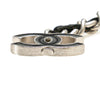 Chanel Silver CC Leather Woven Chain Belt Secondhand