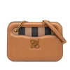 Fendi Calfskin Vitello King Nubuck Pequin Karligraphy Pocket Shoulder Bag Secondhand