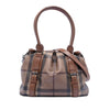 Burberry Smoke Check Coated Canvas Northfield Satchel Secondhand