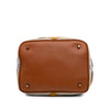Burberry Medium Mega Check Canvas and Calfskin Chevron Ashby Bucket Secondhand