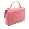 Chanel Quilted Lambskin Metal Top Handle Flap Secondhand