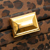 Secondhand Bottega Veneta Nylon Leopard Print Box Clutch