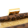 Secondhand Bottega Veneta Nylon Leopard Print Box Clutch