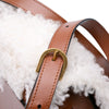 Chloé Mini Shearling and Calfskin Marcie Saddle Crossbody Secondhand