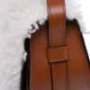 Chloé Mini Shearling and Calfskin Marcie Saddle Crossbody Secondhand