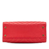 Saint Laurent Small Chevron Calfskin Monogram Cabas Satchel Secondhand