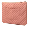 Chanel Medium CC Chevron Caviar O Case Clutch Secondhand