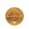 Chanel CC Gold Plated Round Brooch Secondhand