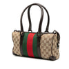 Gucci GG Canvas Web Boston Bag Secondhand
