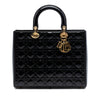 Dior Large Patent Cannage Lady Dior Secondhand