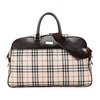 Secondhand Burberry House Check Canvas Travel Bag