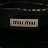 Miu Miu Wicker Trimmed Leather Top Handle Bag Secondhand