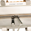 Miu Miu Wicker Trimmed Leather Top Handle Bag Secondhand