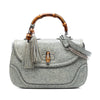 Gucci Large Speckled Leather New Bamboo Top Handle Bag Secondhand