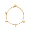 Dior Gold Plated Logo Cube Charm Bracelet Secondhand
