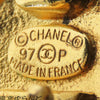 Secondhand Chanel Gold Plated Faux Pearl Logo Clip on Drop Earrings