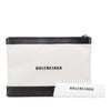 Balenciaga M Canvas Navy Clip Clutch Secondhand