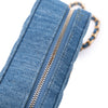 Secondhand Chanel Quilted Denim Pearl Crush Camera Bag