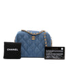 Secondhand Chanel Quilted Denim Pearl Crush Camera Bag