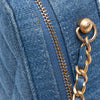 Secondhand Chanel Quilted Denim Pearl Crush Camera Bag