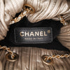 Chanel Medium Metallic Calfskin Coco Pleats Drawstring Backpack Secondhand