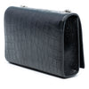 Saint Laurent Small Croc Embossed Leather Monogram Kate Tassel Crossbody Secondhand