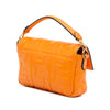 Secondhand Fendi Mini Zucca Embossed Leather Baguette Satchel