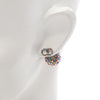 Dior Stainless Steel Multicolor Rhinestone Star and CD Logo Earrings Secondhand