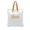 Gucci GG Supreme Heritage Logo Flat Zip Tote Secondhand