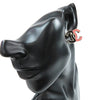 Chanel CC Enamel and Gold Plated Push Back Earrings Secondhand