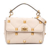 Valentino Large Grained Calfskin Roman Stud Satchel Secondhand