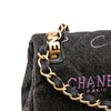 Chanel Mini Rectangular Quilted Denim Mood Flap Secondhand