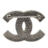 Chanel CC Enamel and Brass Brooch Secondhand