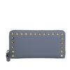 Valentino Leather Rockstud Zip Around Long Wallet Secondhand