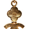 Secondhand Chanel CC Gold Plated Double Chain Clover Pendant Necklace