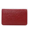 Chanel CC Embossed Lambskin Camellia Wallet On Chain Secondhand