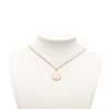 Chanel CC Gold Plated Enamel Round Pendant Necklace Secondhand