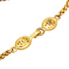 Chanel Gold Plated CC Medallion Clover Pendant Necklace Secondhand
