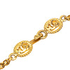 Chanel Gold Plated CC Medallion Clover Pendant Necklace Secondhand