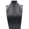 Van Cleef and Arpels 18K Yellow Gold and Onyx Vintage Alhambra Pendant Necklace Secondhand
