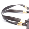 Bvlgari Leather Flap Tote Secondhand