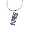 Dior Brass Enamel Oblique Trotter Pendant Necklace Secondhand