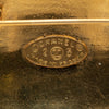 Chanel CC Gold Plated Quilted Round Brooch Secondhand