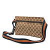 Gucci GG Canvas Web Double Pocket Belt Bag Secondhand